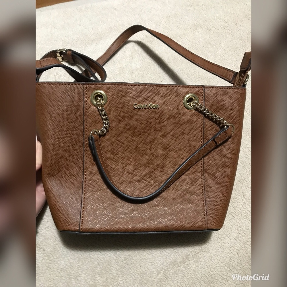 Calvin Klein bucket crossbody bag.